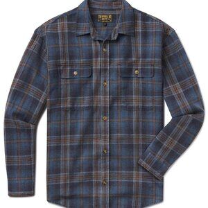 Blue soft flannel button down, size XS